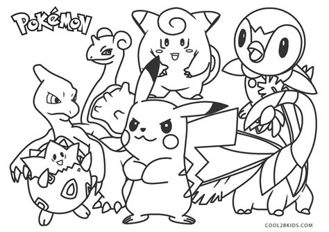 coloring page of pokemon|Free Pokemon coloring pages